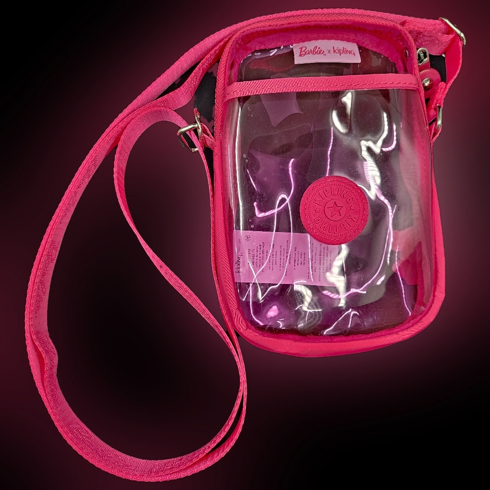 Kipling Tally Barbie Clear Crossbody Phone Bag
